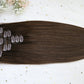 Virgin Human Hair Clip In Hair Extensions 8pcs 120g set