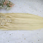 Virgin Human Hair Clip In Hair Extensions 8pcs 120g set