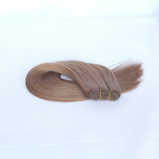 Chestnut Brown Straight Human Hair Wefts Extensions