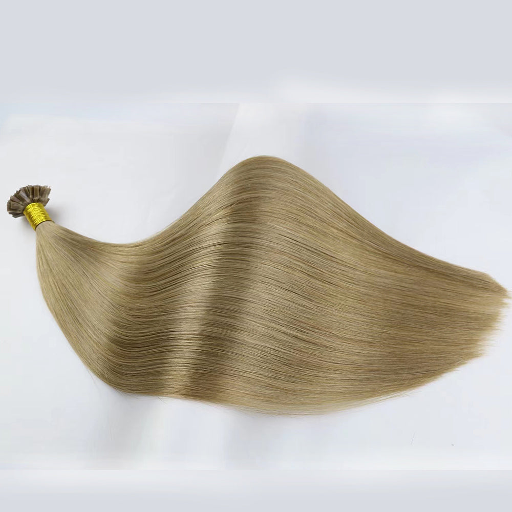 Ash Blonde Virgin Human Hair K Tip Extensions