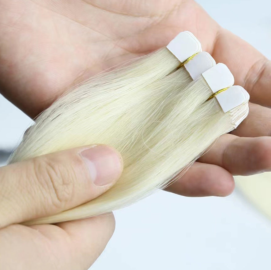 Virgin Human Hair Mini Tape In Extensions
